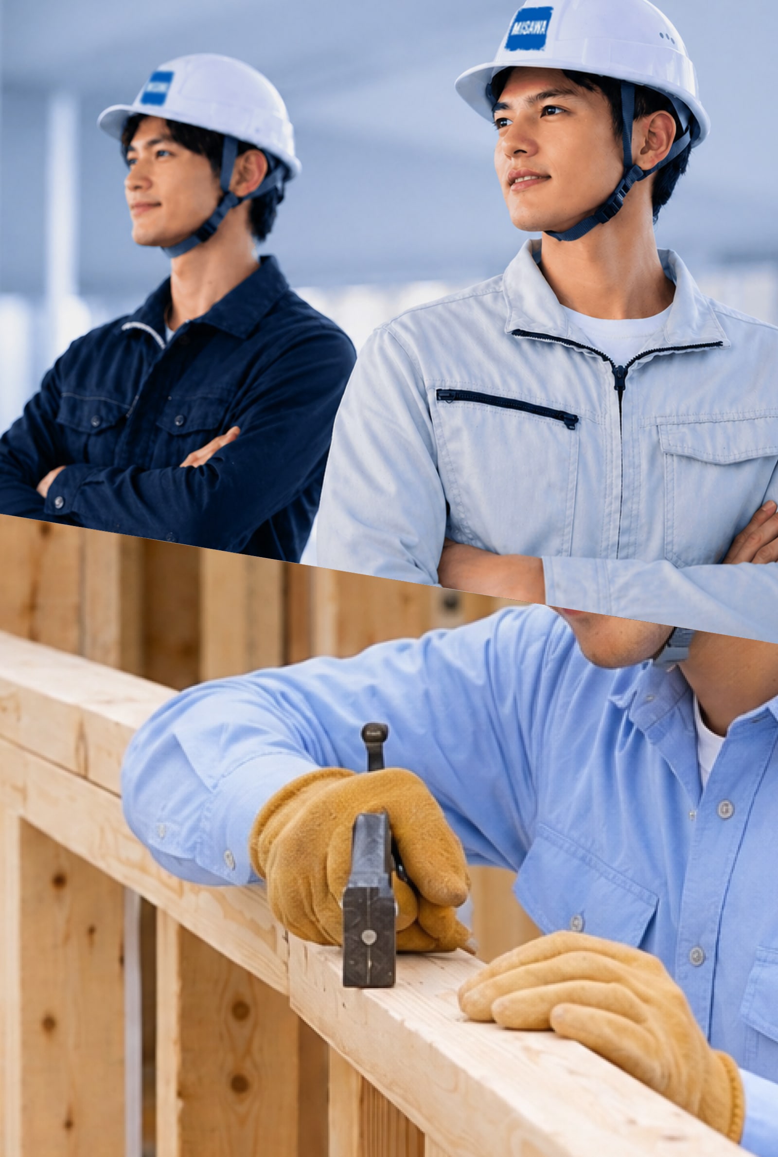 作業中の職人たち